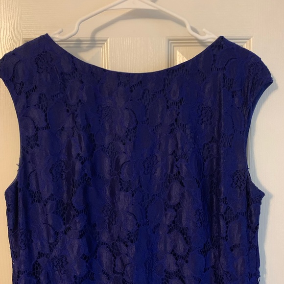 Chaps Women’s Sapphire Lace Dress - Picture 2 of 6